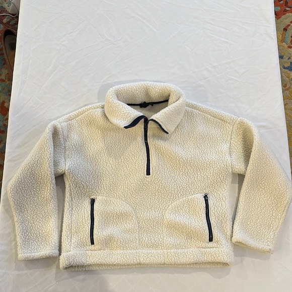 J. Crew Women’s‎ Half-zip sweatshirt in Polartec fleece pullover small - Picture 1 of 4